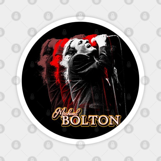 Michael Bolton 90s Retro Vintage Magnet by TuoTuo.id